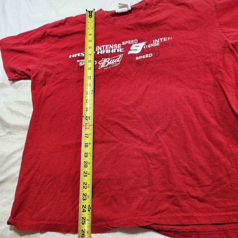 Vintage Winners Circle Bud 9 NASCAR Red Short Sleeve T-Shirt Adult Size XL 2009* - Picture 7 of 14